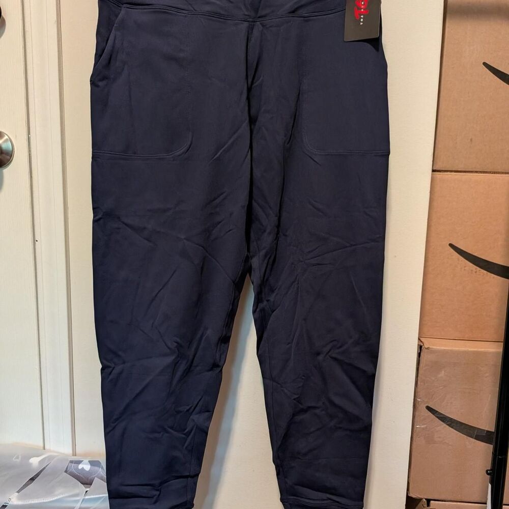 The Gym People Women's Navy and Blue Joggers-tracksuits